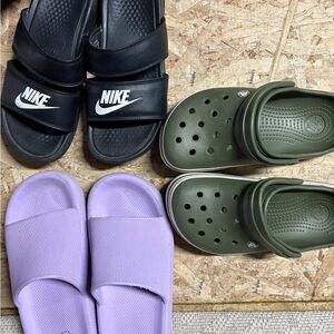 BUNDLE - slides and crocs